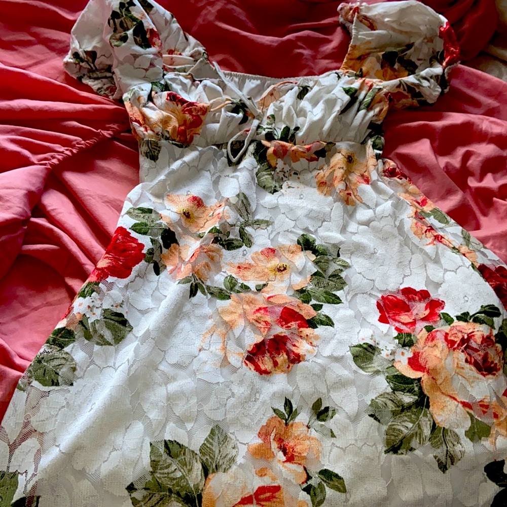 Floral mini dress